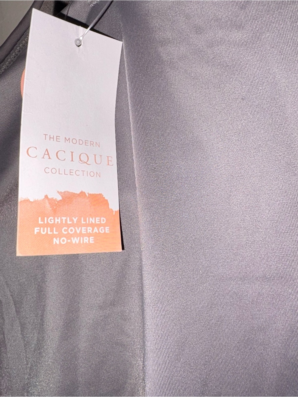 NWT cacique lightly lined full coverage nursing cami tank 18/20 - Picture 3 of 4